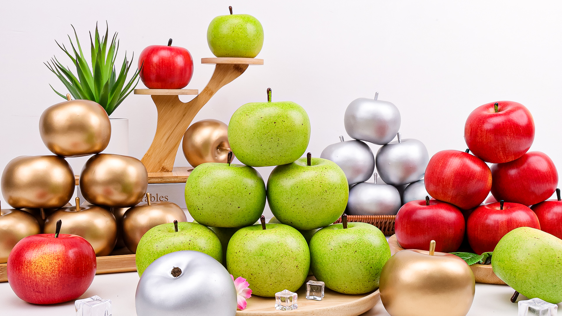 Amazon.com: Gresorth 6pcs Lifelike Artificial Green Apple Faux